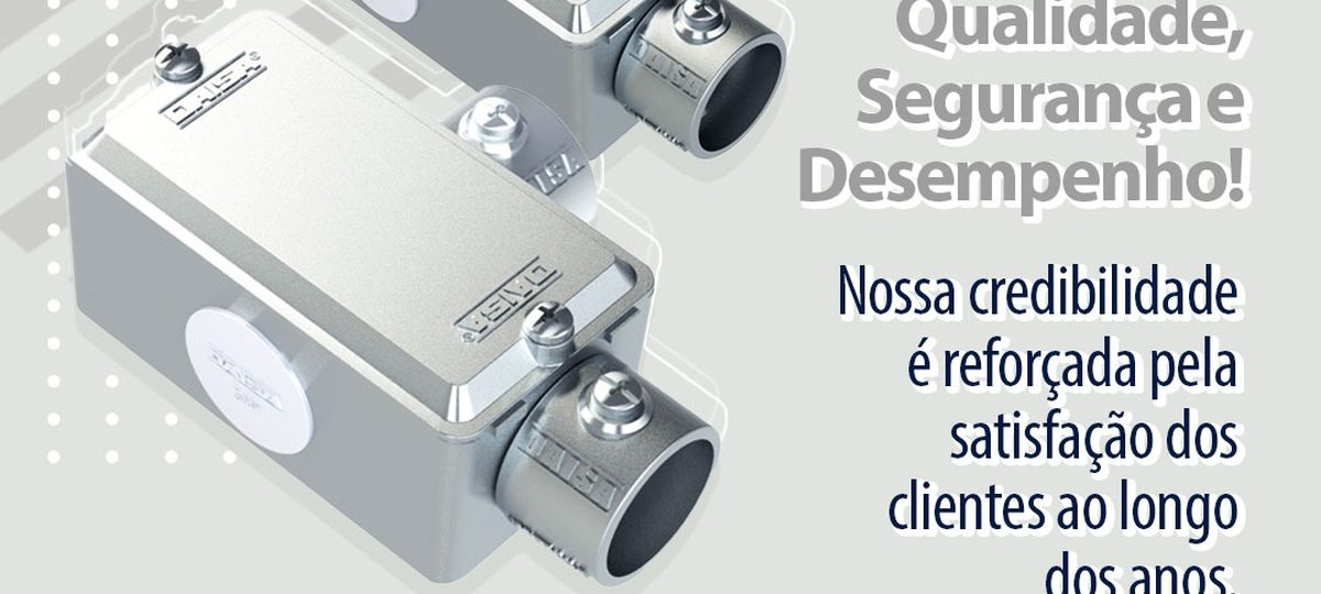 Sistema DAISA — conduletes e conexões sem rosca instalados