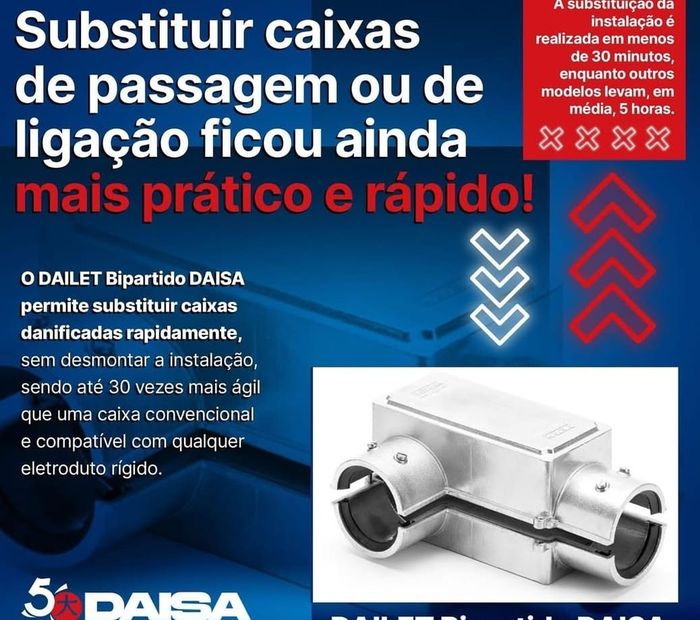 Condulete pesado DAISA — qualidade comprovada há mais de 4 décadas